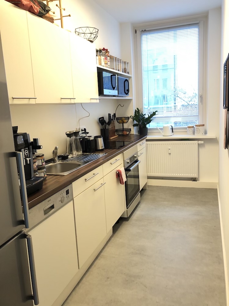 Photo of the kitchen in the Greyd office