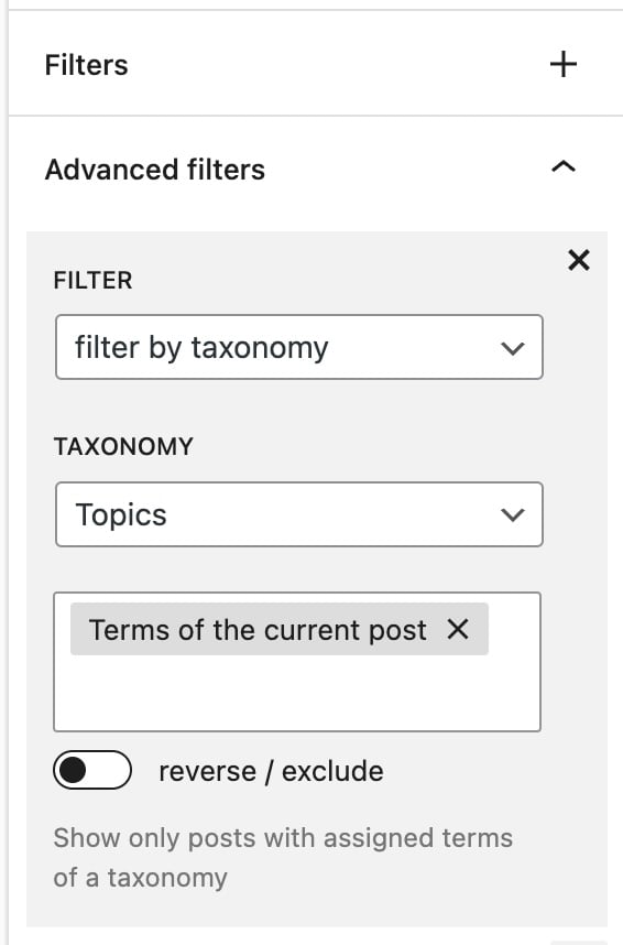 Advanced filter options in Greyd.Suite