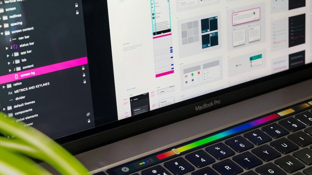 Macbook of a designer